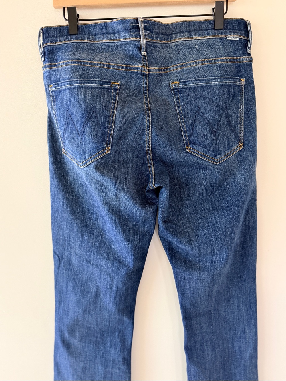 MOTHER The Insider Crop Step Fray Jeans Not Rough Enough Size 32 Like New - Picture 8 of 16